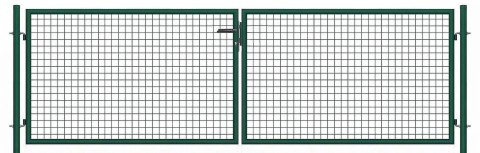 Brama ogrodowa SX 4,00 x 1,20 m - antracyt , zielona