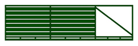 Brama przesuwna WALL 140 - 5,00 m - antracyt , brązowa , czarna , szara , zielona