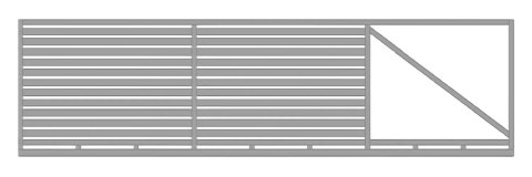 Brama przesuwna WALL 80 - 4,00 m - antracyt , brązowa , czarna , szara , zielona