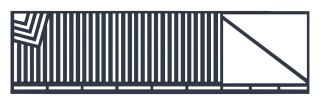 Brama przesuwna typ CLASSIC - 4,00 x 1,70 m