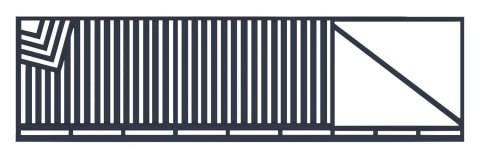 Brama przesuwna typ CLASSIC - 4,00 x 1,70 m