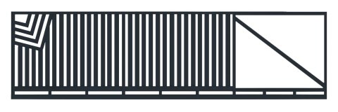 Brama przesuwna typ CLASSIC - 4,00 x 1,70 m
