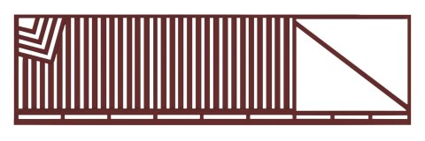 Brama przesuwna typ CLASSIC - 4,00 x 1,70 m