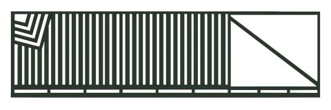 Brama przesuwna typ CLASSIC - 4,00 x 1,70 m