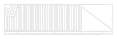 Brama przesuwna typ CLASSIC - 4,00 x 1,70 m