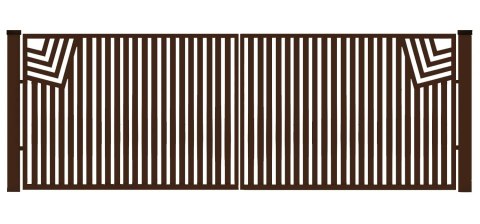 Brama typ CLASSIC - 4,00 x 1,50 m