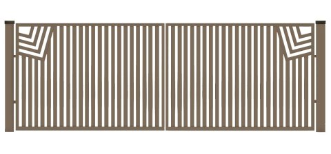 Brama typ CLASSIC - 4,00 x 1,50 m