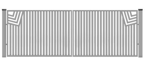Brama typ CLASSIC - 4,00 x 1,50 m