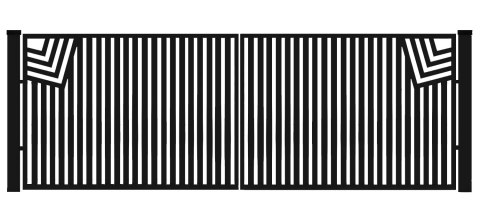 Brama typ CLASSIC - 4,00 x 1,75 m