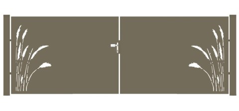 Brama typ FLORAL - 4,00 x 1,75 m