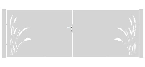 Brama typ FLORAL - 4,00 x 1,75 m