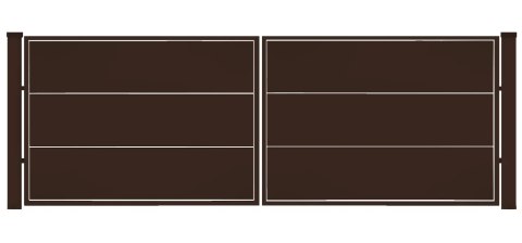 Brama typ WALL SOLID - 4,00 x 1,25 m