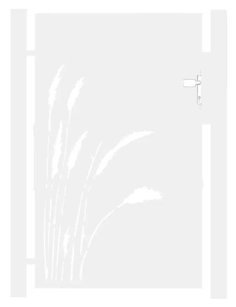 Furtka typ FLORAL - 1,00 x 1,75 m