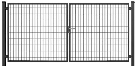 Brama SX 656 PRO - 4,00 x 2,0 m - antracyt , brązowa , czarna , szara , zielona