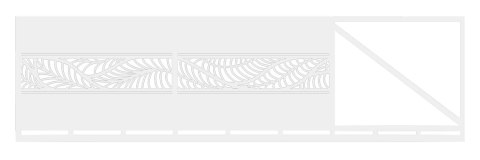 Brama przesuwna typ WALL - 4,00 x 1,50 m