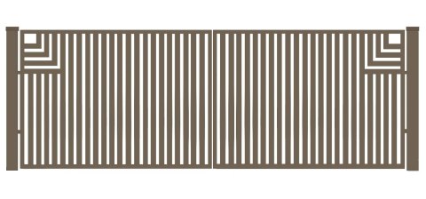 Brama typ CLASSIC A - 4,00 x 1,50 m