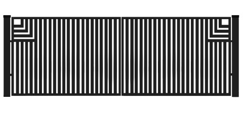 Brama typ CLASSIC A - 4,00 x 1,50 m