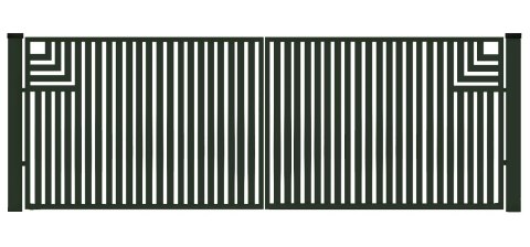 Brama typ CLASSIC A - 4,00 x 1,75 m