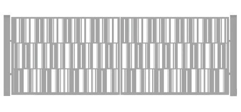 Brama typ MODERN - 4,00 x 1,25 m