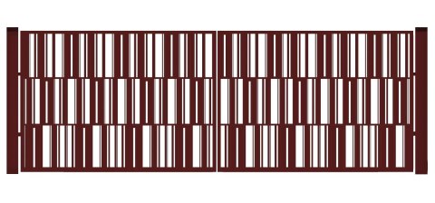 Brama typ MODERN - 4,00 x 1,75 m
