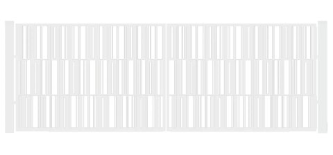Brama typ MODERN - 4,00 x 1,75 m