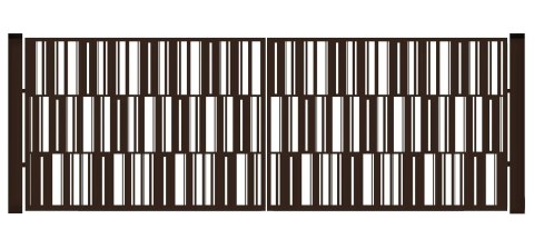 Brama typ MODERN - 4,00 x 1,75 m