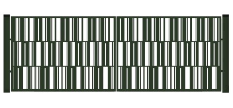 Brama typ MODERN - 4,00 x 1,75 m