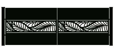 Brama typ WALL - 4,00 x 1,25 m