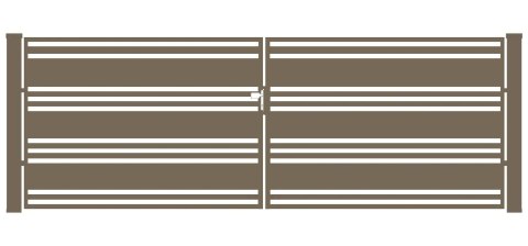 Brama typ WALL MIX 200/40 - 4,00 x 1,50 m