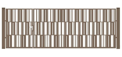BramoFurtka typ MODERN - 1,50+2,50 x 1,25 m - malowana proszkowo