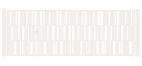 BramoFurtka typ MODERN - 1,50+2,50 x 1,75 m - malowana proszkowo