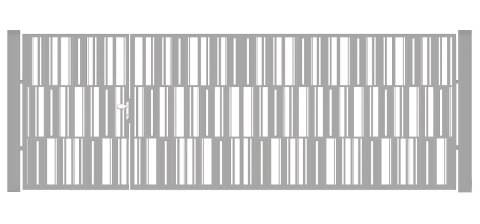 BramoFurtka typ MODERN - 1,50+2,50 x 1,75 m - malowana proszkowo