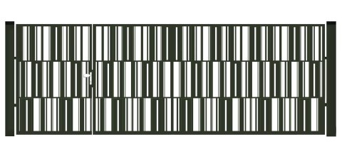 BramoFurtka typ MODERN - 1,50+2,50 x 1,75 m - malowana proszkowo