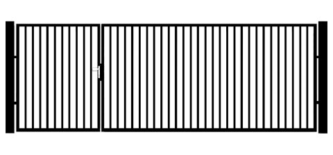 BramoFurtka typ P20 - 1,50+2,50 x 1,75 m - malowana proszkowo