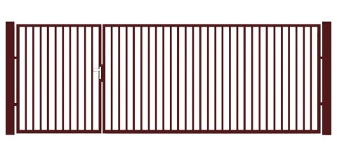 BramoFurtka typ P20 - 1,50+2,50 x 1,75 m - malowana proszkowo