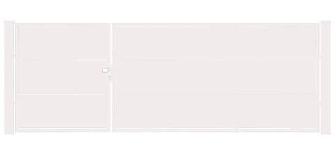 BramoFurtka typ WALL SOLID - 1,50+2,50 x 1,25 m - malowana proszkowo
