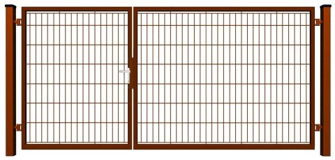 BramoFurtka wypełniona panelem - 1,50+2,50 x 1,70 m - malowana proszkowo
