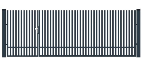 Bramofurtka asymetryczna PRO typ VERTIGO - malowana proszkowo - 1,5 / 2,5 m x 1,5m