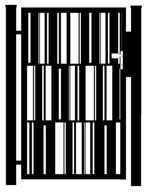 Pedestrian Gate - MODERN Type - 1.00 x 1.50 m