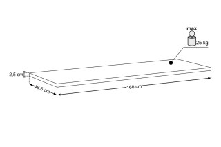 Blat 160cm