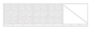 Brama przesuwna typ MODERN ELONGAL - 4,00 x 1,20 m