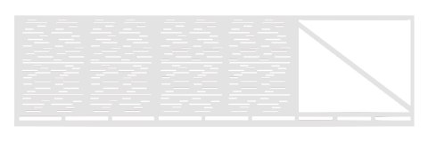 Brama przesuwna typ MODERN ELONGAL - 4,00 x 1,20 m
