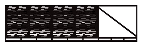 Brama przesuwna typ MODERN ELONGAL - 4,00 x 1,50 m
