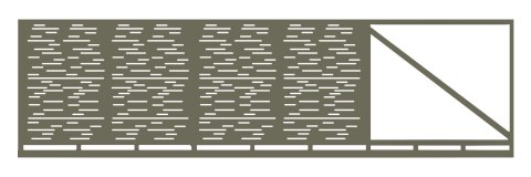 Brama przesuwna typ MODERN ELONGAL - 4,00 x 1,70 m