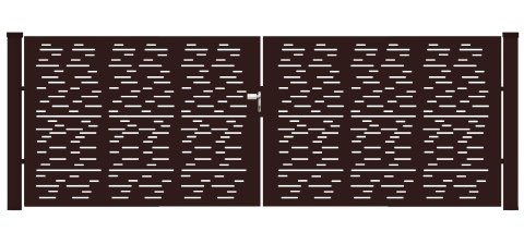 Brama typ MODERN ELONGAL - 4,00 x 1,25 m