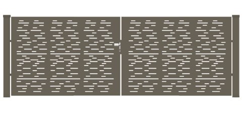 Brama typ MODERN ELONGAL - 4,00 x 1,25 m