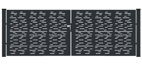 Brama typ MODERN ELONGAL - 4,00 x 1,75 m
