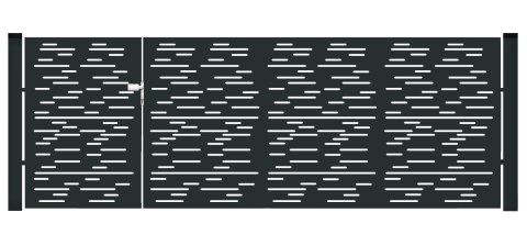 BramoFurtka typ MODERN ELONGAL - 1,50+2,50 x 1,50 m - malowana proszkowo