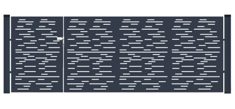 BramoFurtka typ MODERN ELONGAL - 1,50+2,50 x 1,50 m - malowana proszkowo