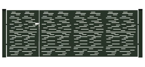 BramoFurtka typ MODERN ELONGAL - 1,50+2,50 x 1,50 m - malowana proszkowo